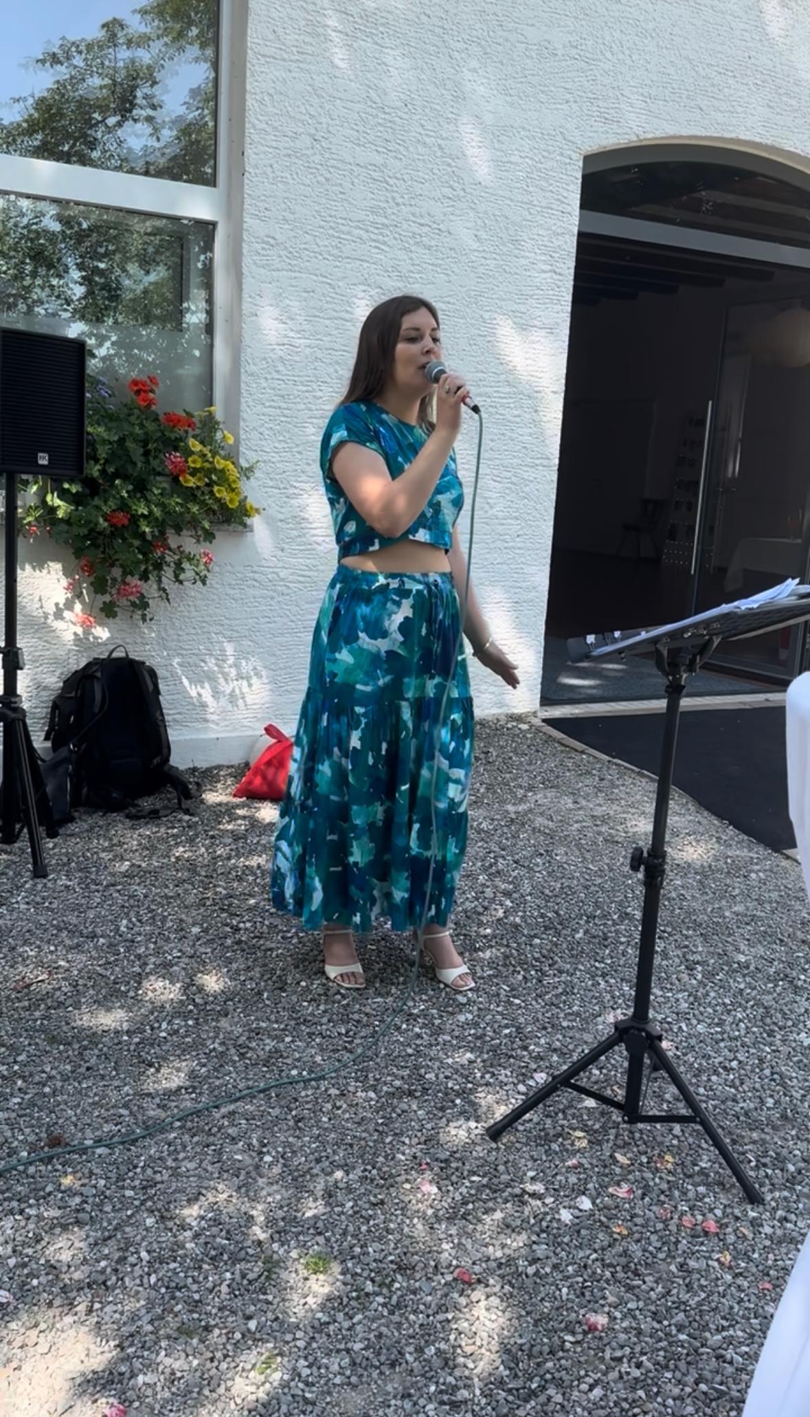 Live-Musik beim Sektempfang in Ulm